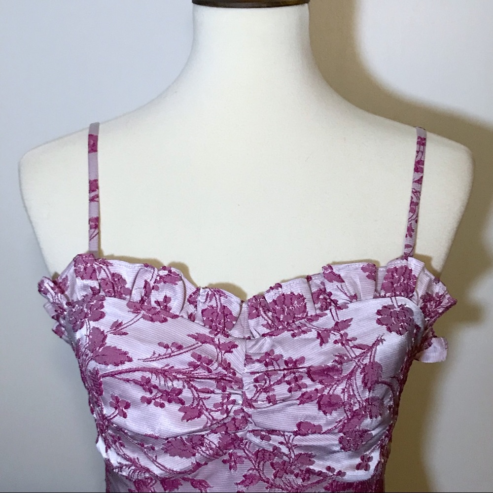 Revolve Likely Jacquard Floral Ruffle Romper - Picture 12 of 14